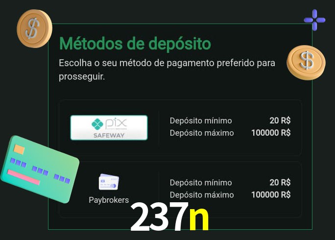 O cassino 237n oferece uma grande variedade de métodos de pagamento